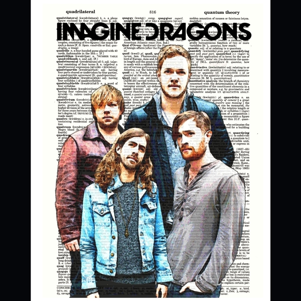 Imagine Dragons Music Band Dictionary Art Print